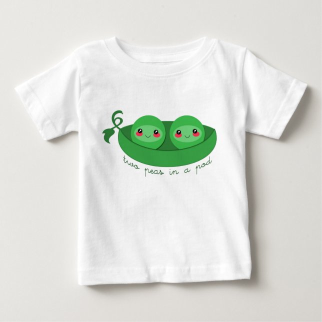 2 ÄRTOR i en BALKONG - t-shirt (Framsida)