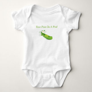 2 ärtor i en pod, en babyranka), för twillingar tee