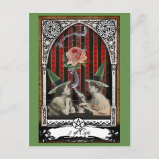 2 av Kopp Victorian Witch Tarot-vykort Vykort
