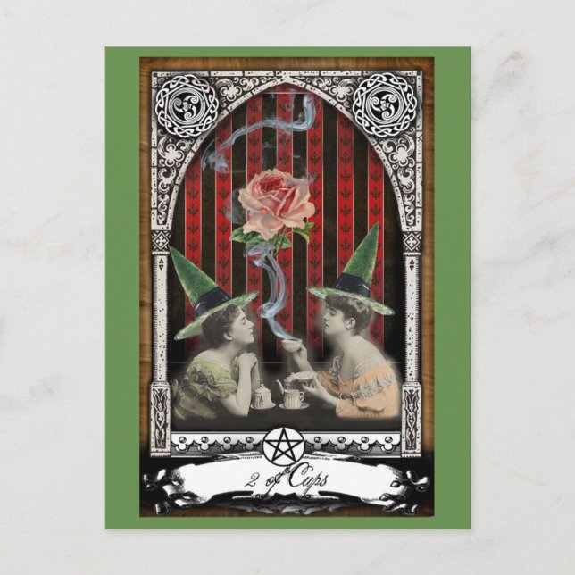 2 av Kopp Victorian Witch Tarot-vykort Vykort (Framsida)
