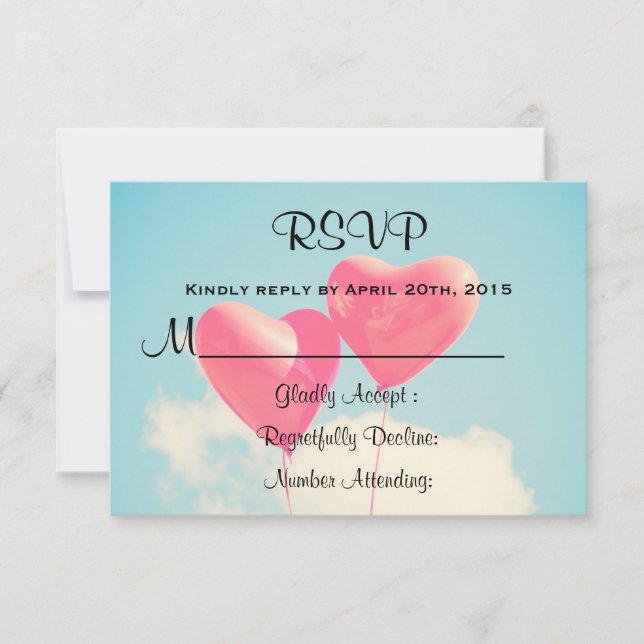 2 Ballonger med ljusröd hjärtform OSA (Framsida)