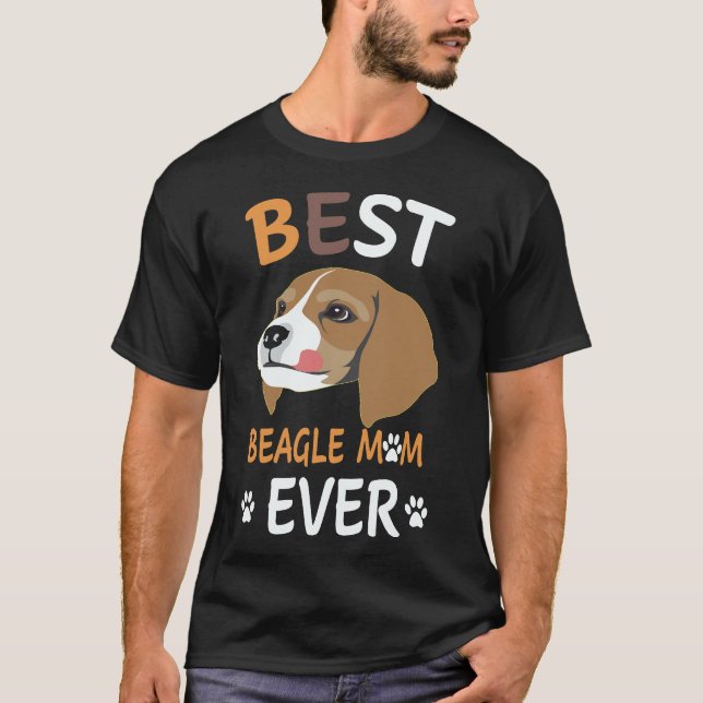 2 Bästa Beagle Mamma Någonsin Beagle T Shirt (Framsida)