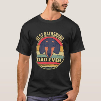 2 Bästa Dachshund Pappa Någonsin T Shirt