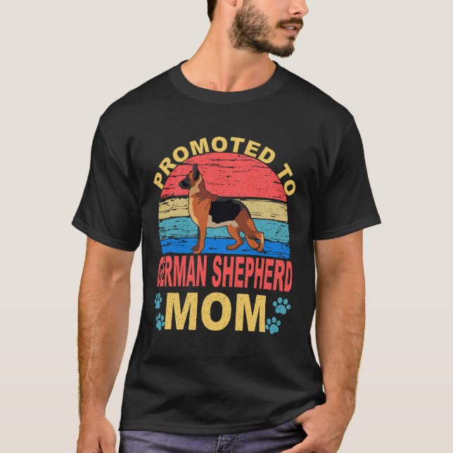 2 befordrade till tysk schäfermam t shirt (Framsida)