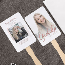 2 Bilder Examen Rose Guld Script Grad