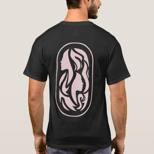 2 Blonda Män T Shirt (Baksida)