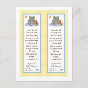2 Bok Marks Leap Frog Turtle Bee Dragonfly Pond Inbjudan Vykort