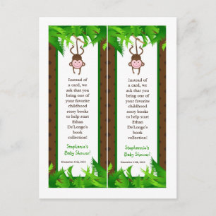 2 Bok Marks Monkey Swing Jungle Safari Zoo Animal Inbjudan Vykort