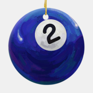 2 BOLL JULGRANSPRYDNAD KERAMIK