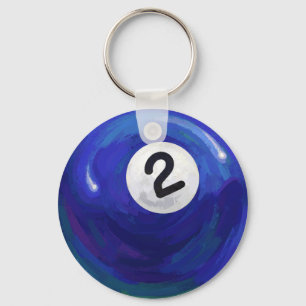 2 BOLL NYCKELRING