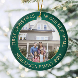 2 Bostadsfoton 1:a Julaftonen Ny Grönt för hemmet Julgransprydnad Keramik