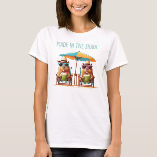 2 Capybaras med Pina Coladas Made i skuggan T Shirt
