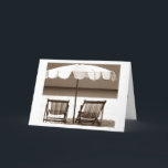 2 CHAIRS-2 FRIENDS-ONE BIRTHDAY-LET'S CELEBRATE KORT<br><div class="desc">THERE ARE 2 CHAIRS AND THEY ARE 2 FRIENDS HAVING "ONE BIRTHDAY" AND THE CARD FROM THE BEACH SAYS "LET'S CELEBRATE"</div>