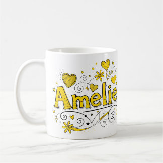 2 Color Amelie 4 - Doodle Kaffemugg