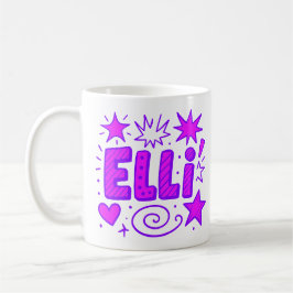 2 Color Ellie 2 - Doodles Kaffemugg