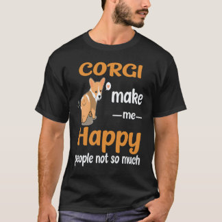 2 Corgi gör mig glad människor inte så mycket Corg T Shirt