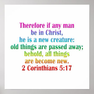 2 Corinthians5:17engelska Poster