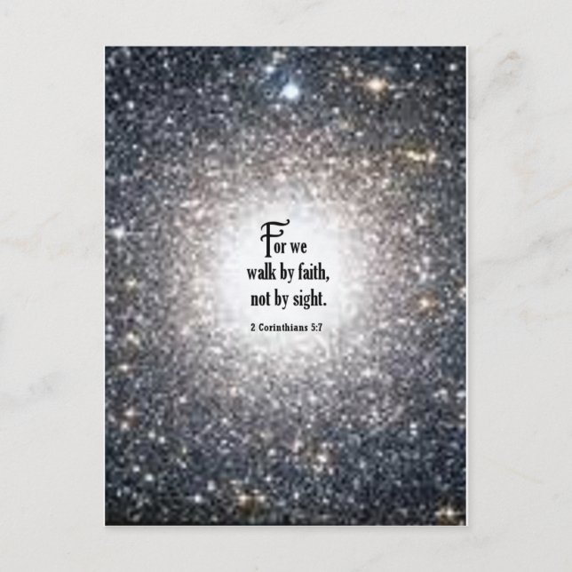 2 Corinthians5:7 Vykort (Framsida)