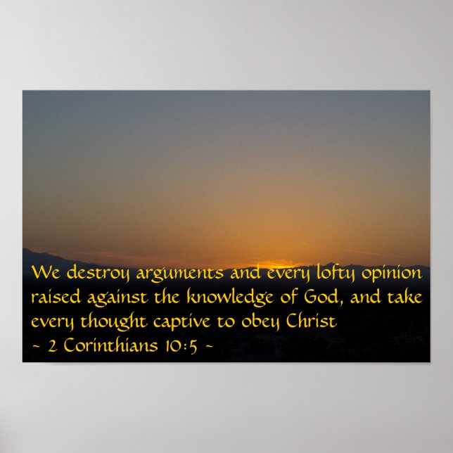 2 Corinthians 10:5 Poster (Framsidan)