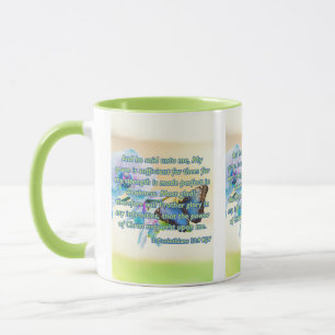 2 Corinthians 12:9 Bible Scripture Pic Two-Tone Mugg