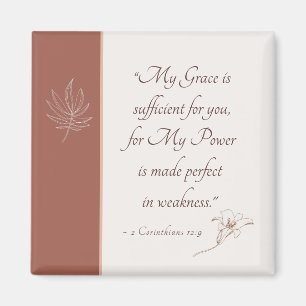 2 Corinthians 12:9 Min Grace är tillräcklig Magnet