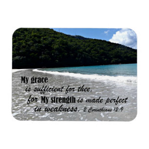 2 Corinthians 12:9 Min nåd räcker till Magnet