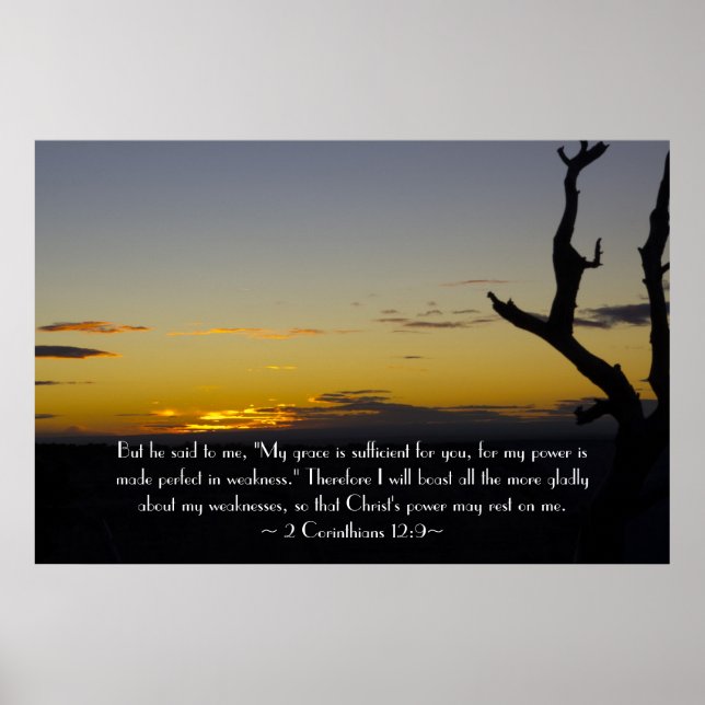 2 Corinthians 12:9 Poster (Framsidan)