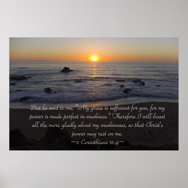 2 Corinthians 12:9 Poster (Framsidan)