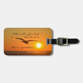 2 Corinthians 3:17 Freedom Bible Verse Bagagebricka