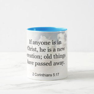 2 Corinthians 5:17, Bible verse Mugg