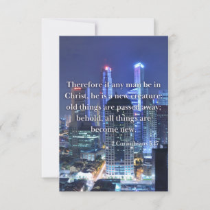 2 Corinthians 5:17 Bible Verse Pic Flat Hälsning Kort