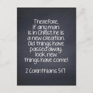 2 Corinthians 5:17 Bible Verse Vykort