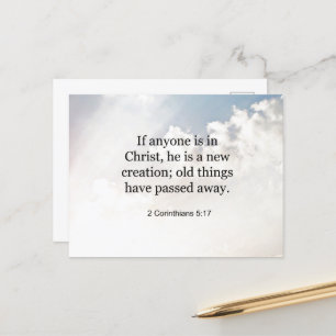 2 Corinthians 5:17, Bible verse Vykort