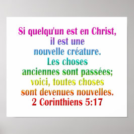 2 Corinthians 5:17 Fransk Poster