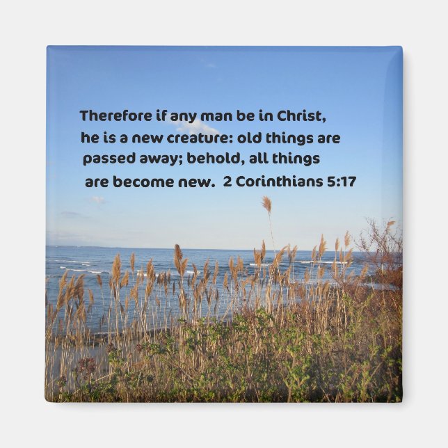 2 Corinthians 5:17 Magnet (Framsidan)