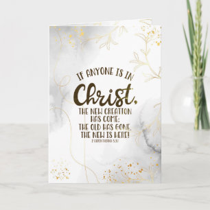 2 Corinthians 5:17 om någon är i Kristus Kort