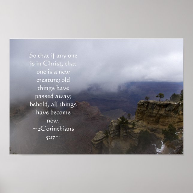 2 Corinthians 5:17 Poster (Framsidan)