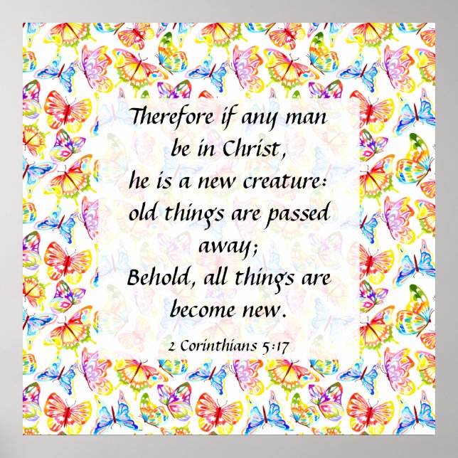 2 Corinthians 5:17 Poster (Framsidan)