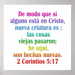2 Corinthians 5:17 Spanska Poster