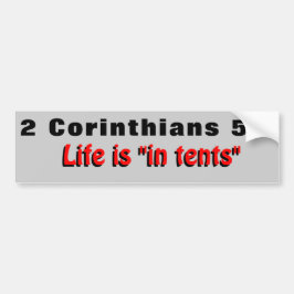 2 Corinthians 5:1 Livet i Tält Bildekal