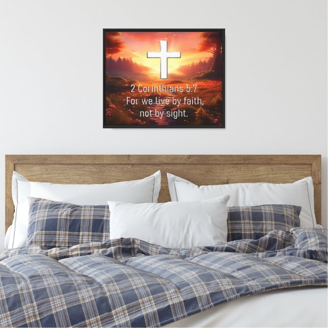 2 Corinthians 5:7 Canvastryck (Insitu (sovrum))