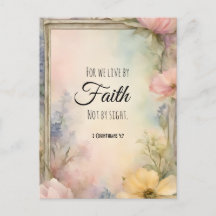 2 Corinthians 5:7 Christian Bible Verse Art