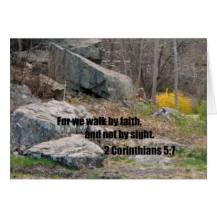 2 Corinthians 5:7 Hälsningskort