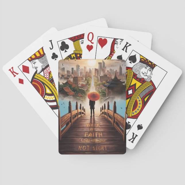2 Corinthians 5:7 Levande av Faith, ej synligt Casinokort (Baksidan)