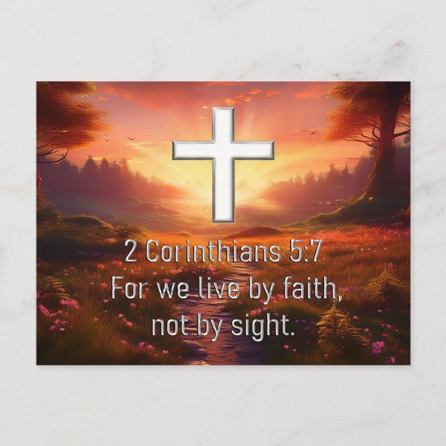 2 Corinthians 5:7 Vykort (Framsida)