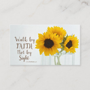 2 Corinthians 5:7 Walk by Faith not by Sight Visitkort