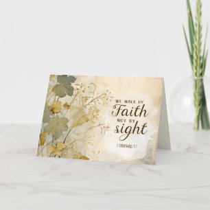 2 Corinthians 5:7 We Walk by Faith Bible Verse Kort