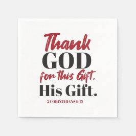 2 Corinthians 9:15 Bible verse design I Pappersservett