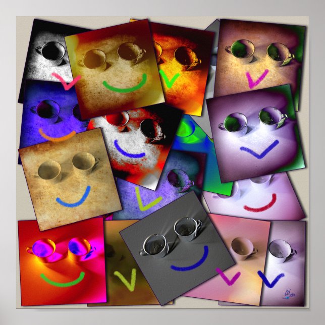 2 cups and One smile x... Poster (Framsidan)