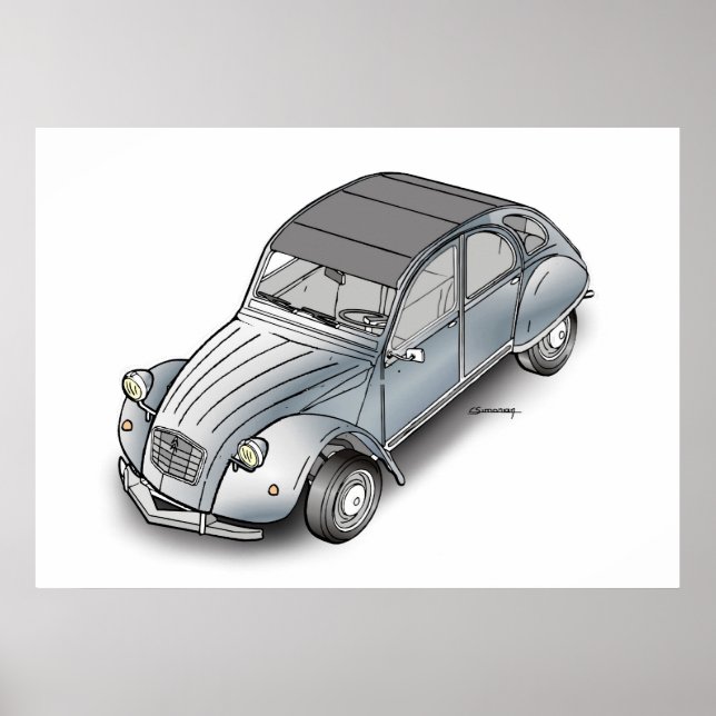 2 CV Citroen Poster (Framsidan)